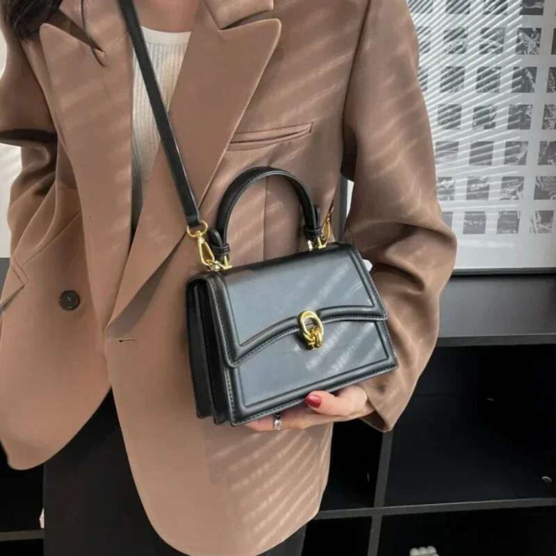 New Small PU Leather Crossbody Bags For Women 2025 Simple Totes Shoulder Bag Lady Brand Designer Handbags And Purses