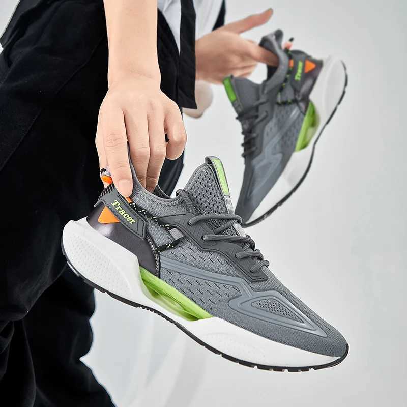 Mens Casual Sneakers Running Shoes Fashion Outdoor Sneaker Fashion Sports Shoes Mesh Breathable Cushioning Basketball Footwear Y250320