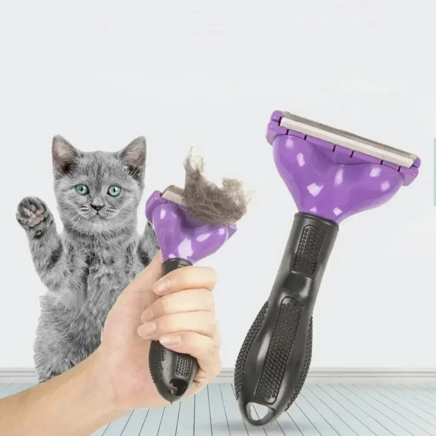 Big dog hair removal comb big brush pet grooming 250318