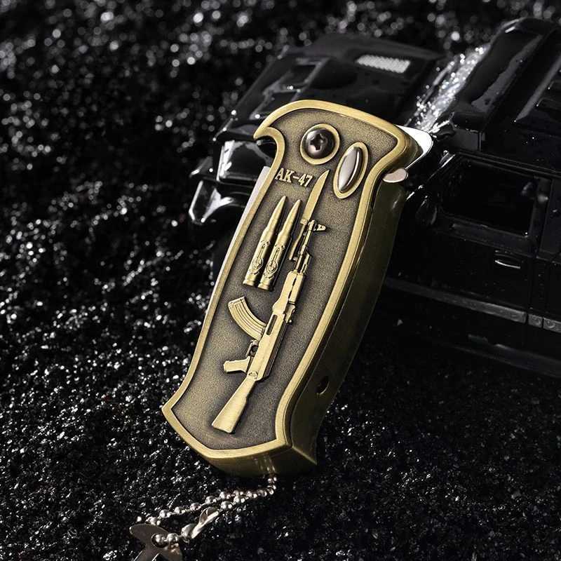 Inflatable Windproof Blue Flame Lighter with Bottle Opener Self-protection Multifunctional Butane Gas Lighter Smoke AccesoiresC250320