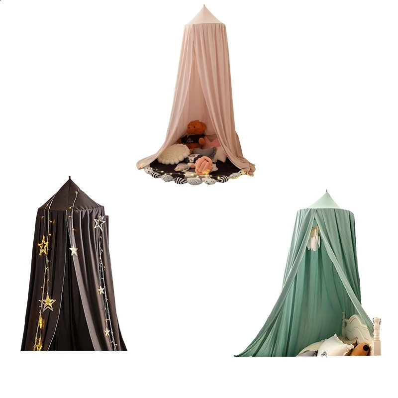 A93U Baby Mosquito Net Princess Dome Dream Castle Bed Room Game Tent Ceiling House Reading Corner 250312