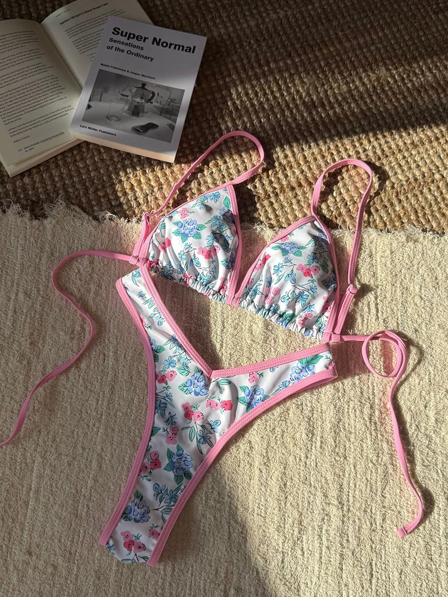 Sexy Leopard bikini womens swimsuit 2025 thong set twopiece 250319