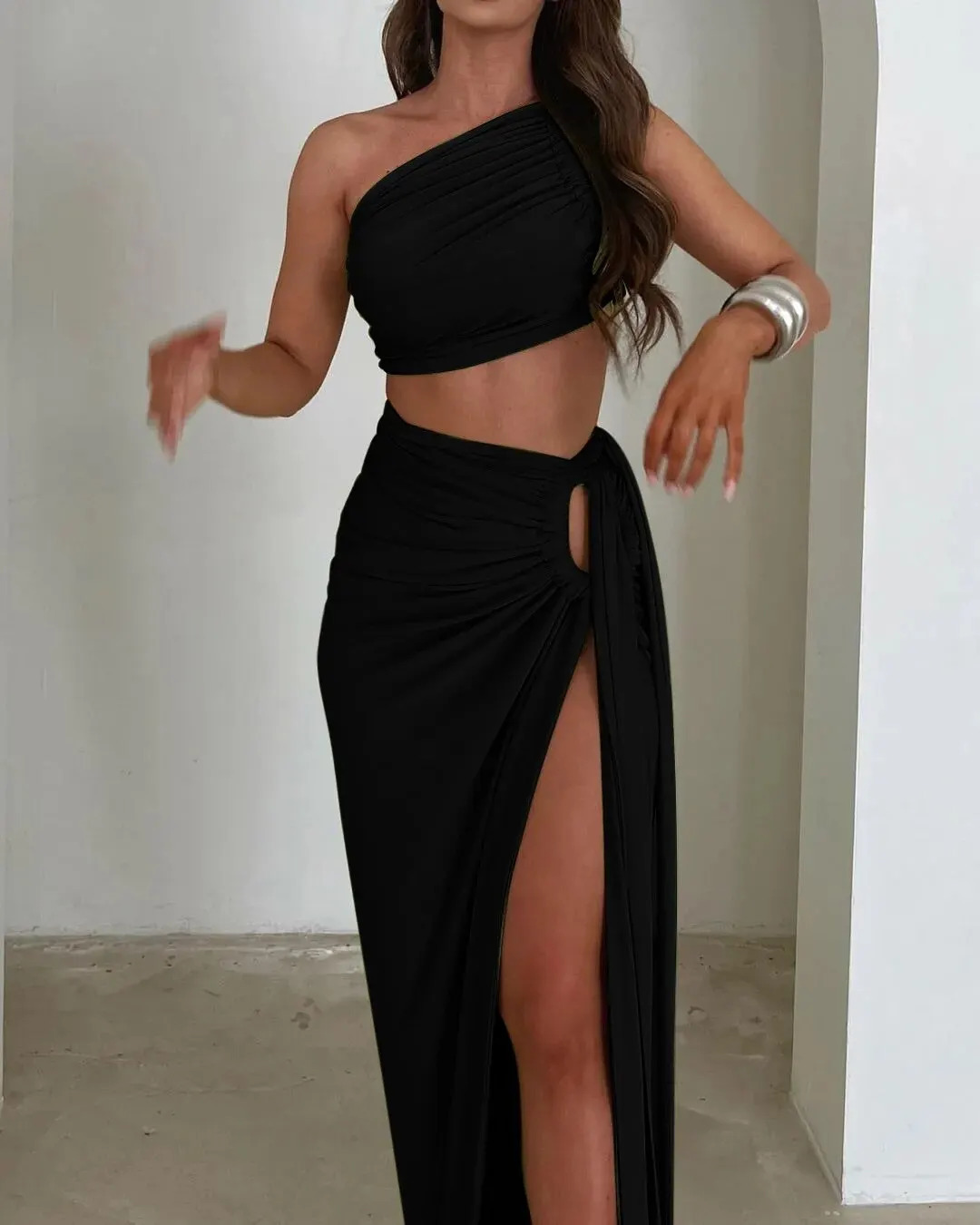 Dulzura Women Summer Tank Tops Long Skirts Party Club Vacation Two Piece Matching Sets Outfits Wholesale Items For Business 250320