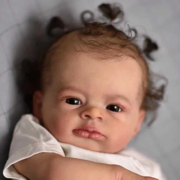 NPK 19 inch Life Regeneration Baby Lanny Doll Real Baby Doll Art Production 3D Skin Life Baby Collection Doll W250320