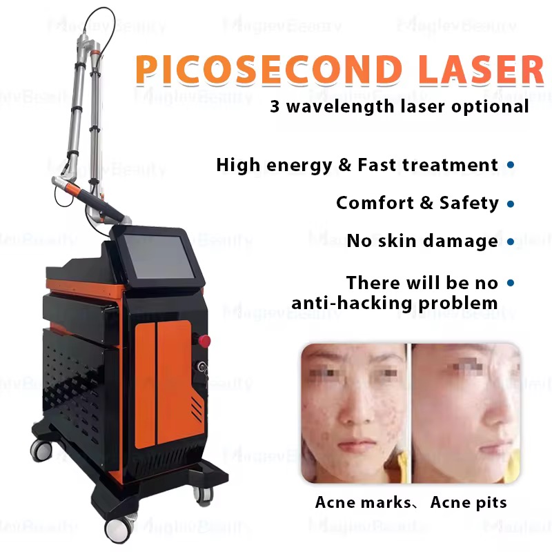 2025 Professional Picolaser Carbon Peel 532 755 1320 1064 Q-Switch Nd Yag Laser Tattoo Removal Machine Picosecond