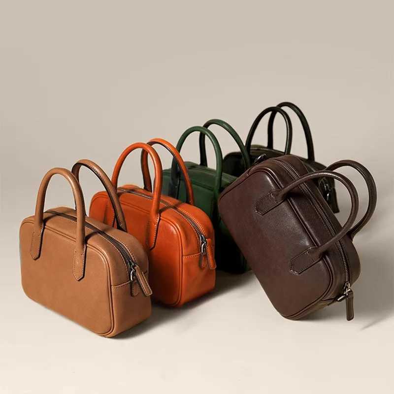 New wide pocket niche casual crossover bag one shoulder handheld bowling bag Y250319