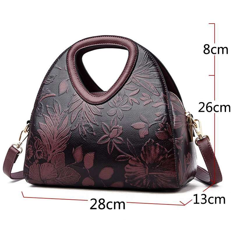 MOTAORA 2025 New Shoulder High Quality Leather Top-Handle Bags Female Vintage National Style Crossbody Bag For Women