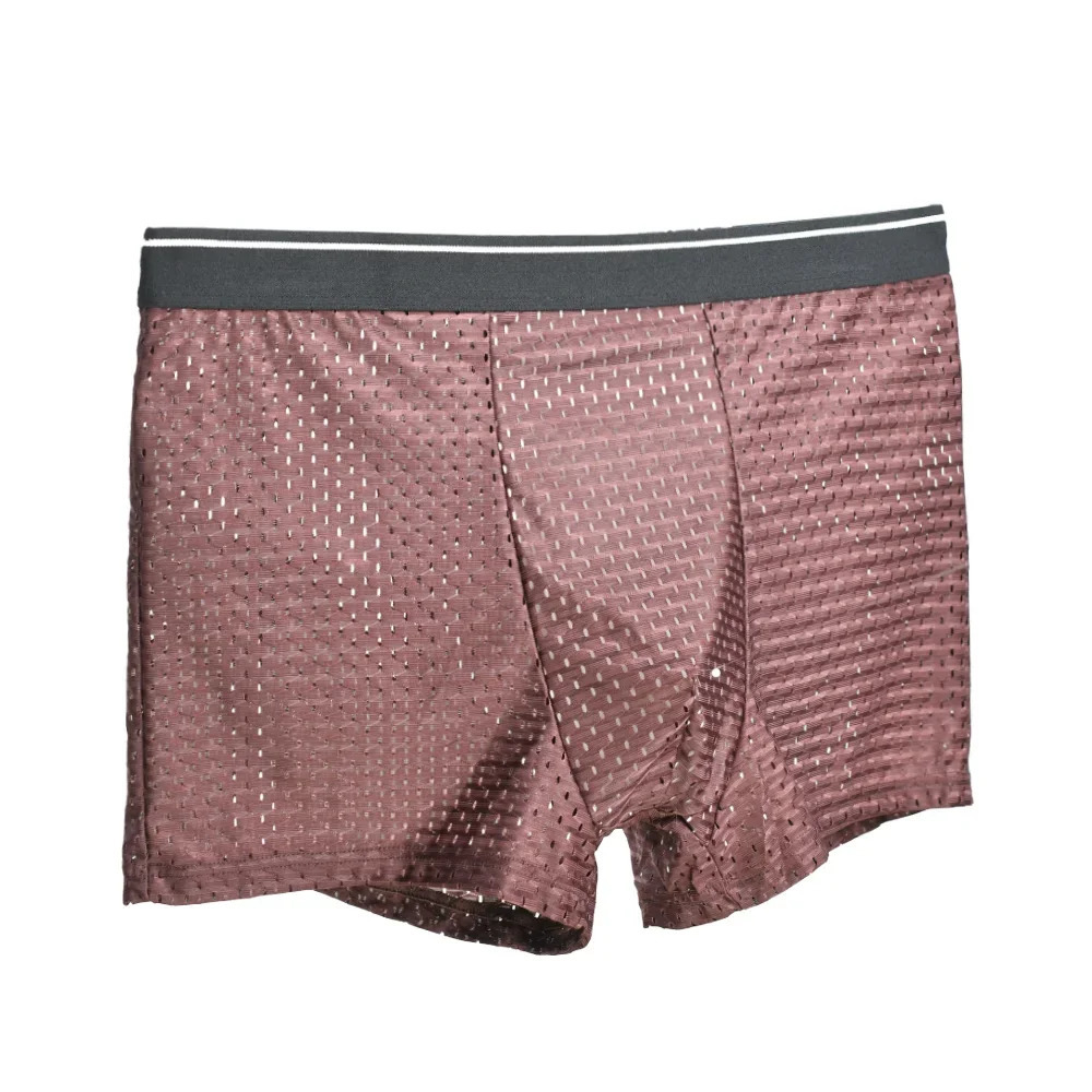 Mens underwear shorts Boxing Sliding Homme Calzoncillos Bamboo hole Ushaped conveyor Large size M6XL 250320