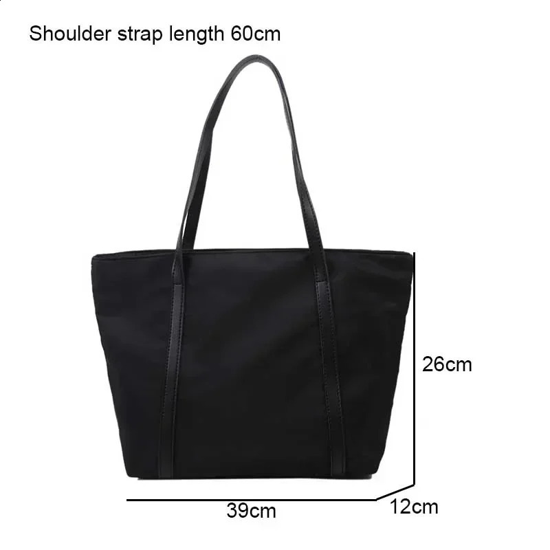 Simple shoulder bag handbag Oxford top womens large capacity shopping street zipper 250317