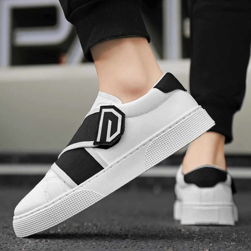 Men's shoes Breathable work non-slip lazy man slip-on small white board shoes men's sports platform low-top casual shoes 2025s hot