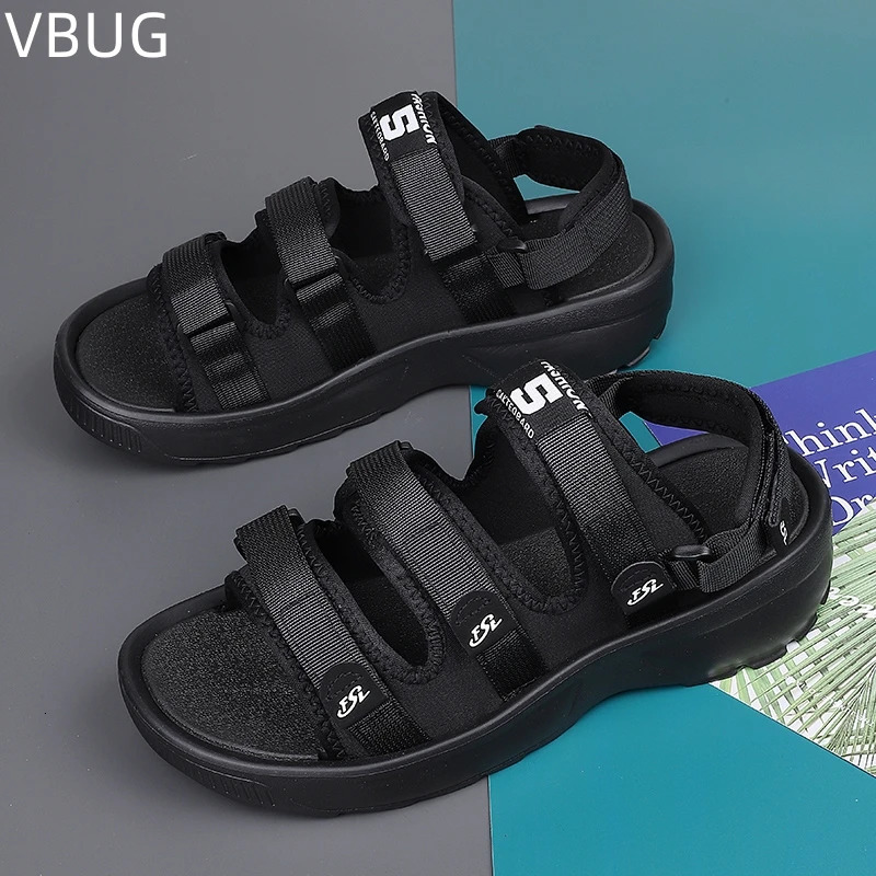 Trendy All match Mens EVA Sandals Thick Bottom Outdoor Lightweight and Comfortable Shoes Trendy All match Breathable Sandals 250317