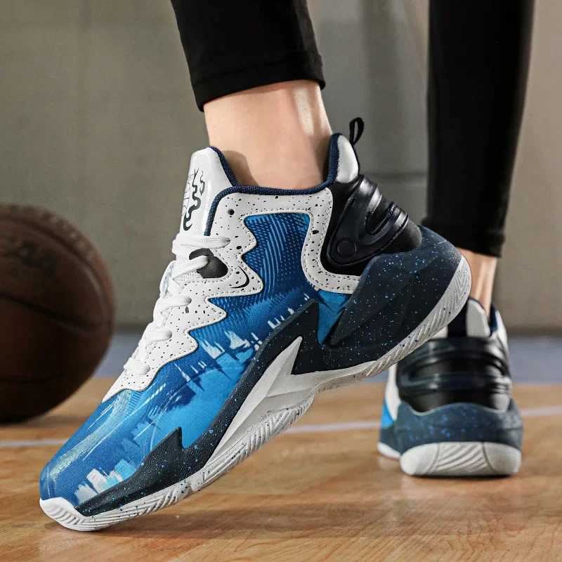Top childrens basketball shoes with rubber soles for 2025 non slip boys sports shoes casual and breathable running coachW250320