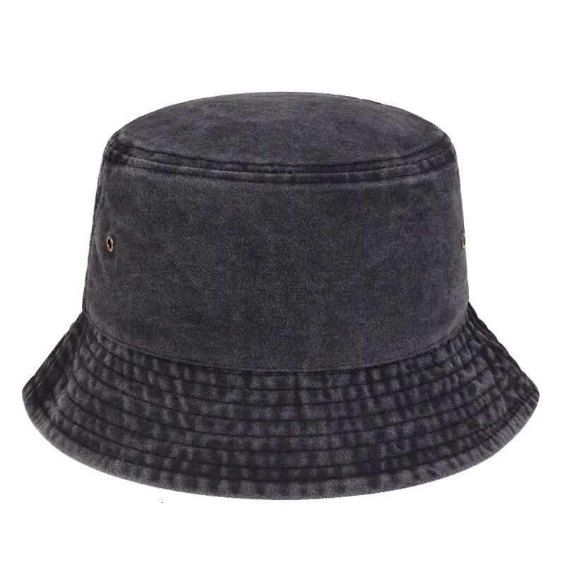 Unisex Solid Color Personality Bucket Hats Fishermen Caps Outdoor Casual Cap Sunscreen Hat 250320