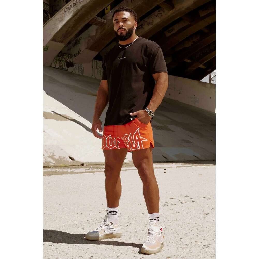 Men's sports shorts, American YA style, branded clothing, sportswear, outdoor running, basketball, training, beach pants, fitness