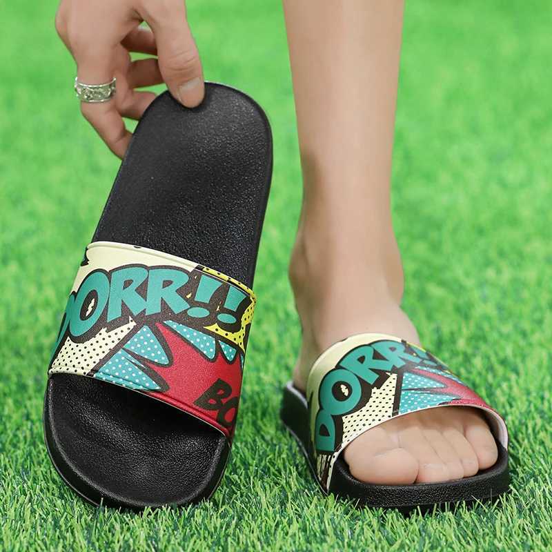 Mens slippers sandals bathroom slippers mens slippers soft and comfortable N-Slip couple Wenhe shoes neutral Fi Y250320