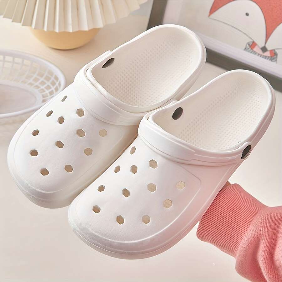 Unisex EVA Slippers Casual Slip-On Garden Clogs with Breathable Perforated Design, Non-Slip Sole, Easy Care for Beach, Home, and Outdoor Use - Versati