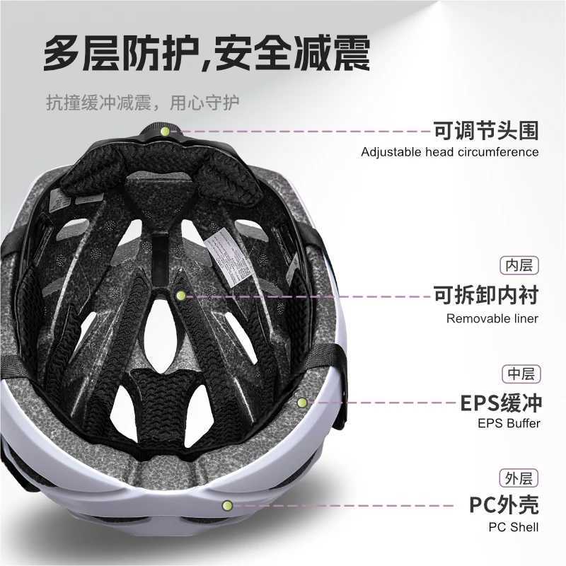 New Arrival BATFOX Road Bike Helmet Lightweight Breathable Adjustable One Piece Comfortable Lining Mens Bike Safety Helmet Bike Helmet Z250320
