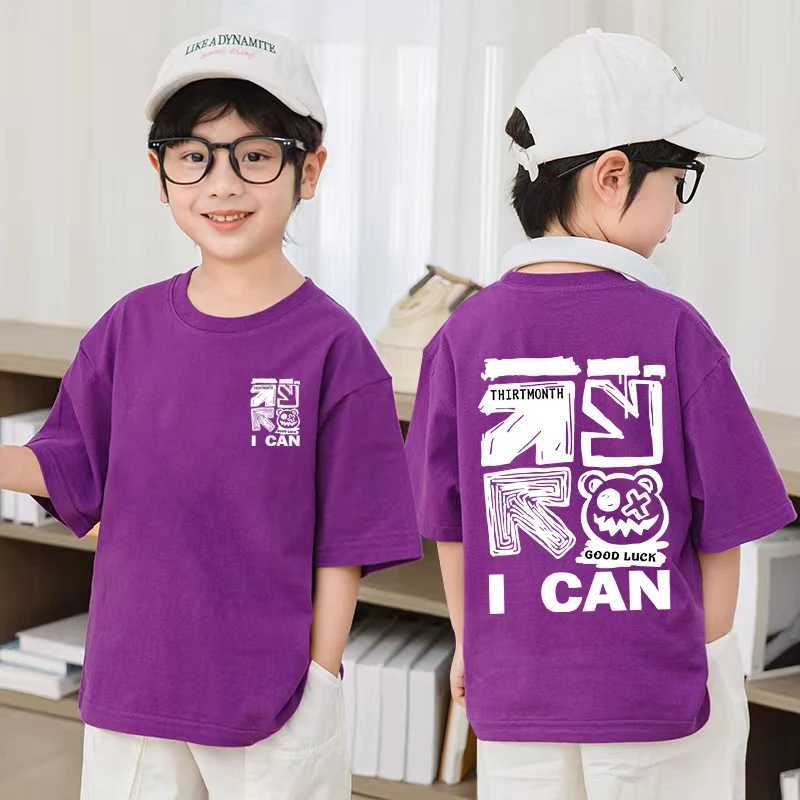2024 Summer Childrens Clothing Boys and Girls Fashion American Style Cartoon Printed T-shirt 100% Cotton Childrens Short sleeved Top T-shirtT250320