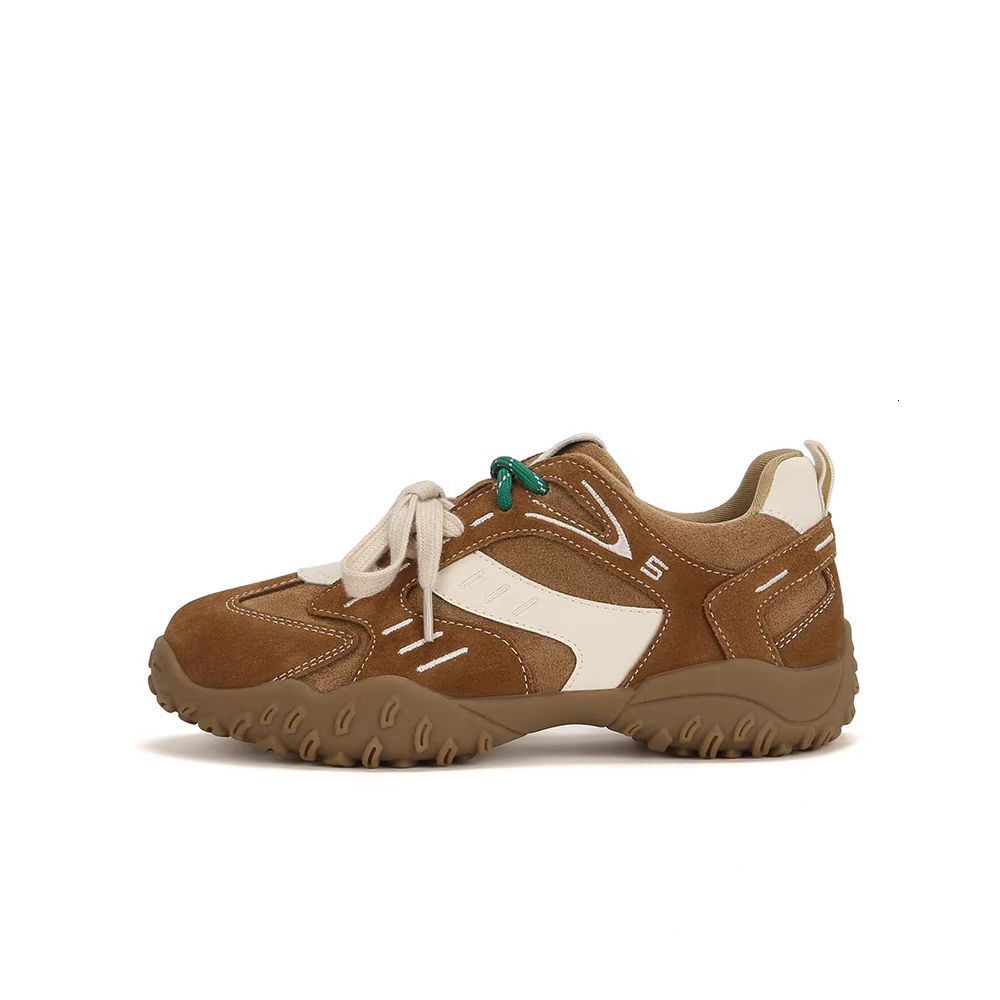 2025 new German women's leather height increasing training shoes designer fashionable multifunctional sports and leisure board shoes