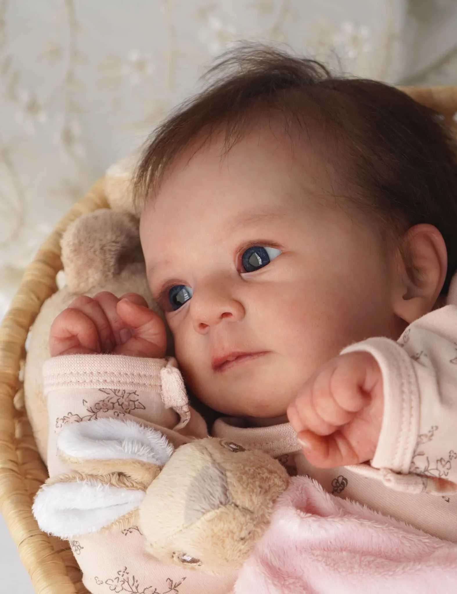 49CM Full Body Silicone Vinyl Newborn Baby Dolls Reborn Felicia Doll Hand Paint with Genesis High Quality 3D skin Tone W250320