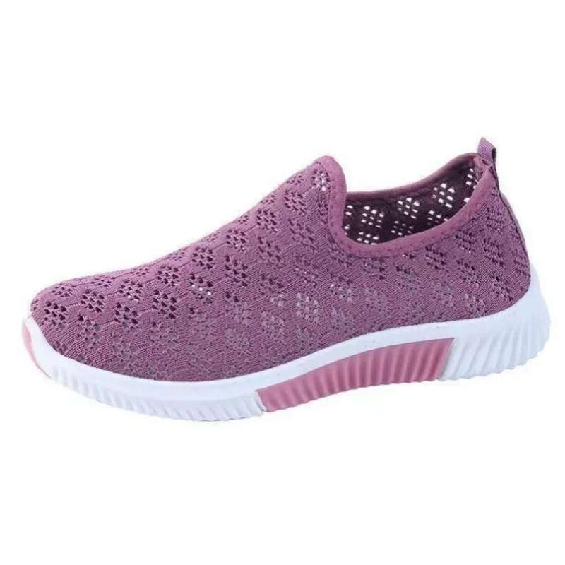 Women's Summer Comfort Ladies Mesh Breathable Sneaker Socks Lig ht Casual Sports Sh oes Flat Women Loafers