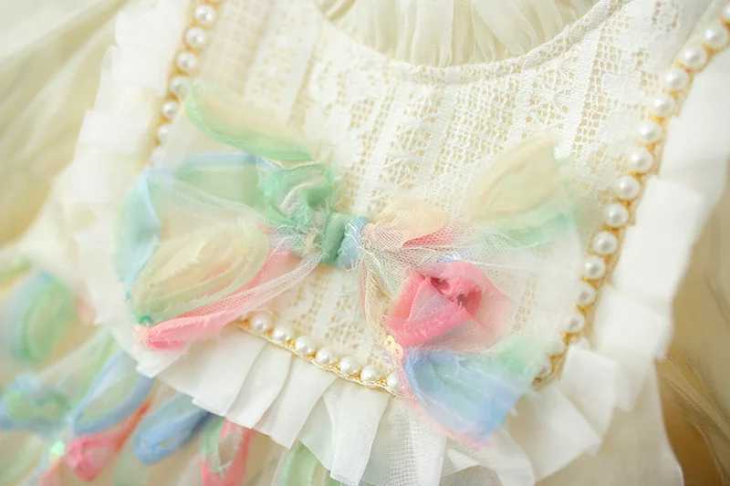 Baby Girl Dress Summer Newborn Baby Clothes Toddler Girl Floral Bow Princess Dresses for Girls Clothing 1st Birthday DressT250320