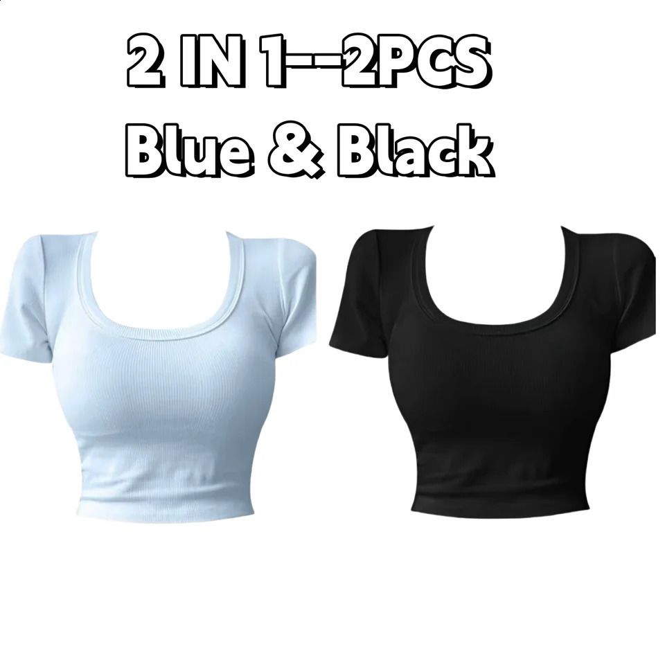 ONeck Womens Short Sleeve TShirts Y2K Sweet Crop Top Matching Chic In Ladys Blouses Korean Trend Female Tees 250311