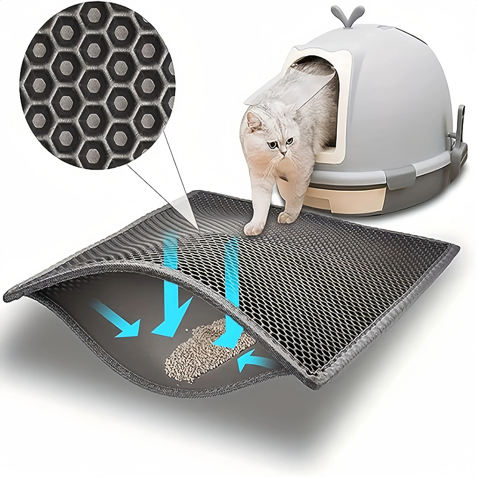 Large sized cat light mat Eva doublelayer waterproof pet 250312
