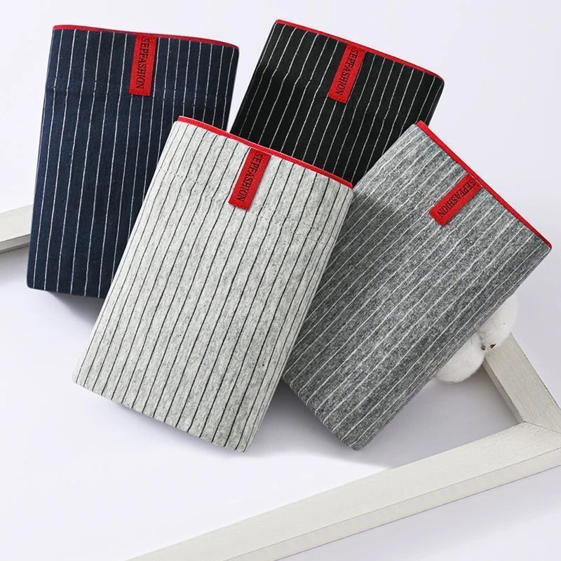 4pcs Boxing Shorts Mens Underwear Sexy Cotton Striped Ushaped Plus Size 2XL6XL 250320