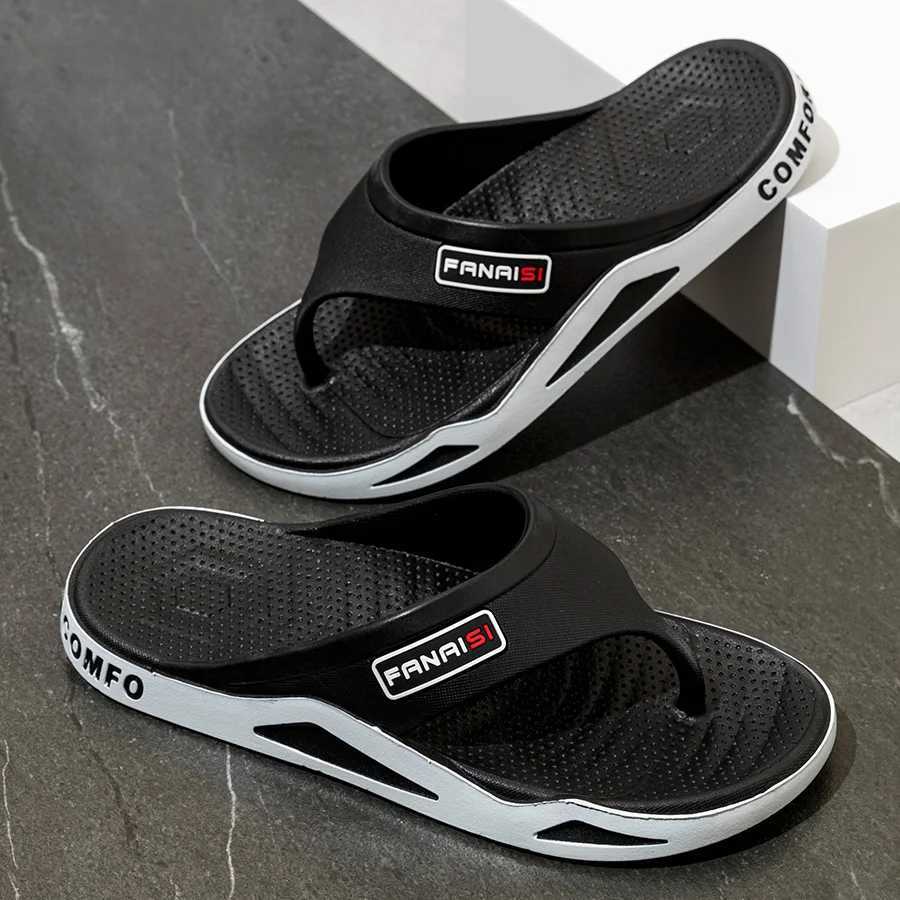 Fi Summer Mens Slippers Indoor Anti odor and Anti slip Soft Sole Detachable Outdoor Tail Beach Flip Cover Couple Y250320