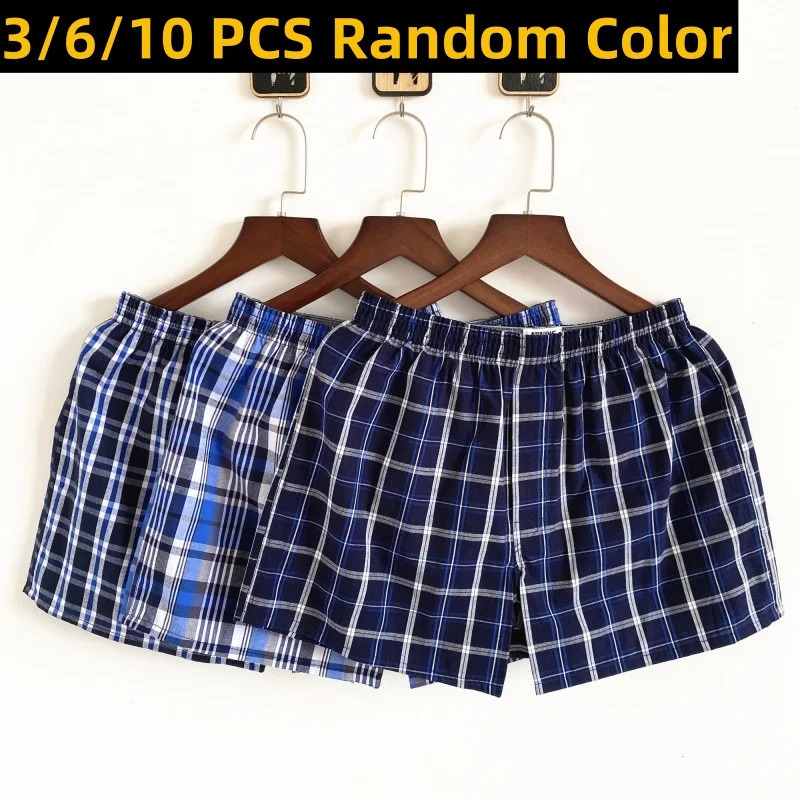 310PCS Mens Underwear Boxers Large Size Shorts Cotton Aro Pants Pajama Sleeping Soft Pure Boxer 250320