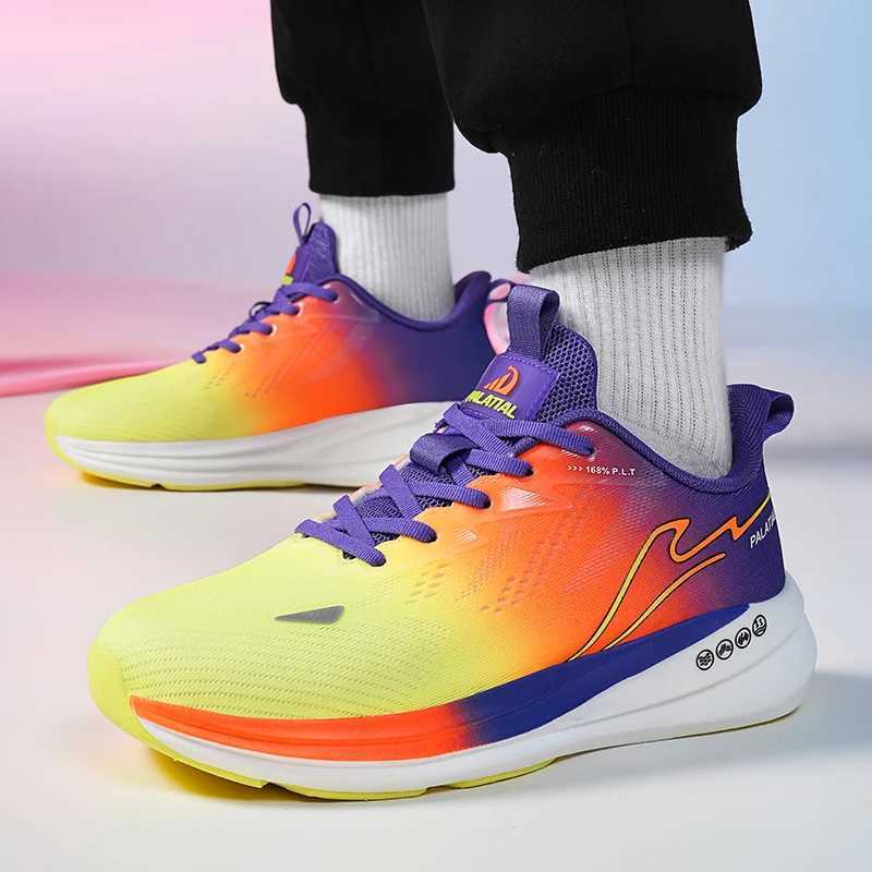 Breathable summer mens running shoes womens outdoor running shoes lightweight and comfortable sports shoes mesh sports training shoesW250320