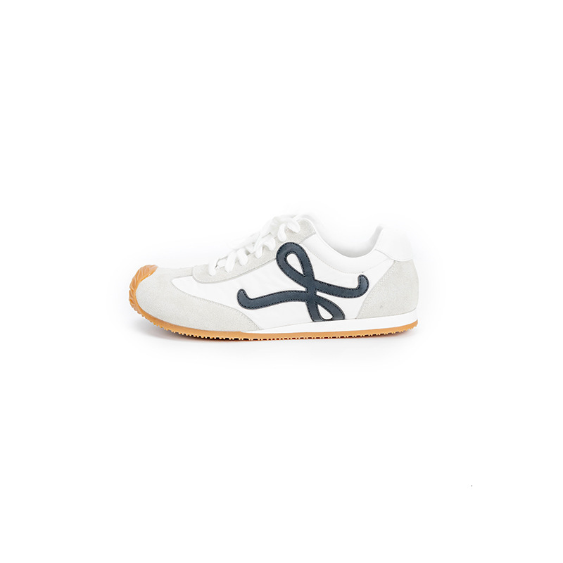 2025 New Luojia Genuine Leather German Training Sports Women's Lace up White Designer Fashion Shoes