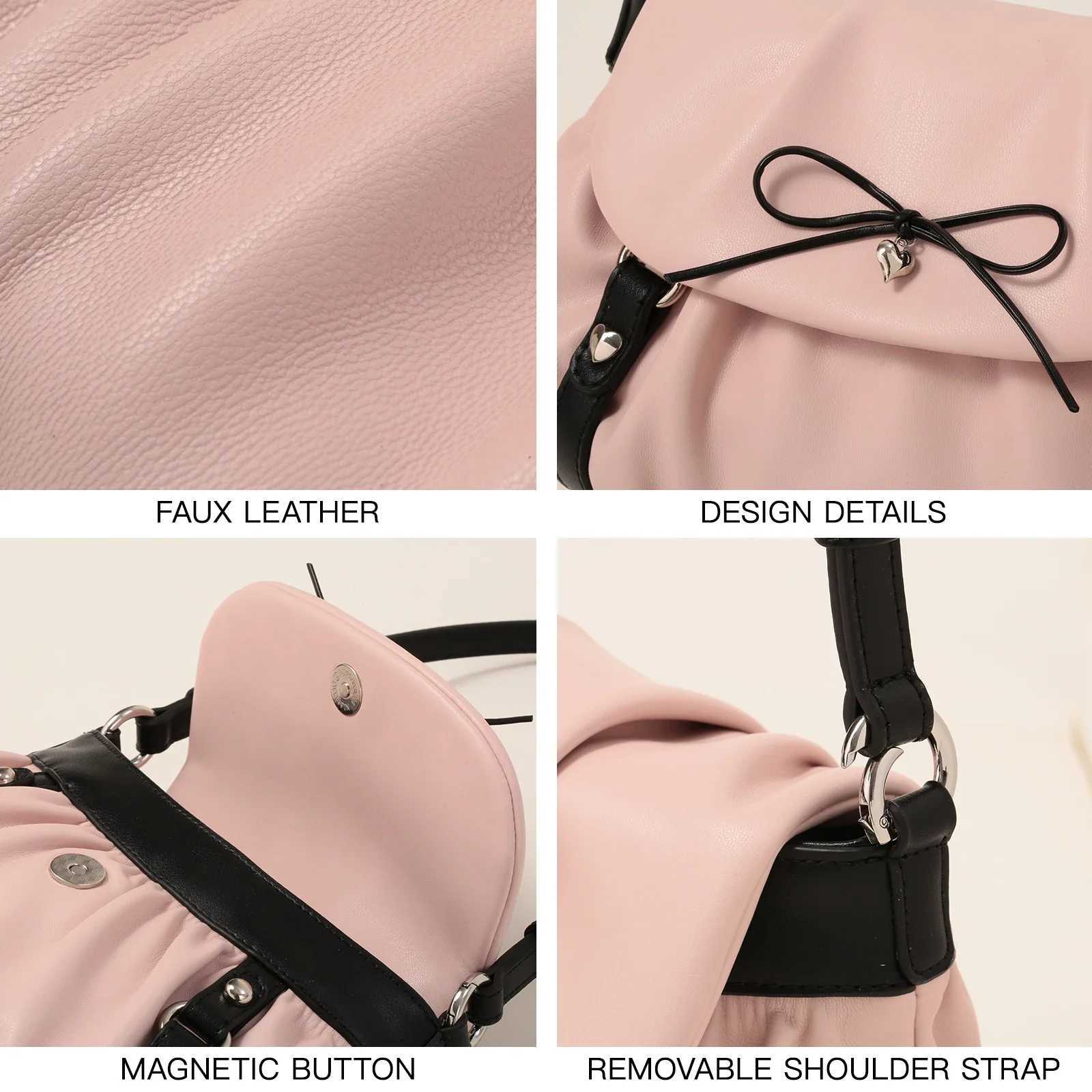 AILUXI Bow Ballet Style Underwear Shoulder Bag Womens Luxury Original Handbag Multi Company Designer Brand Wallet Y250319