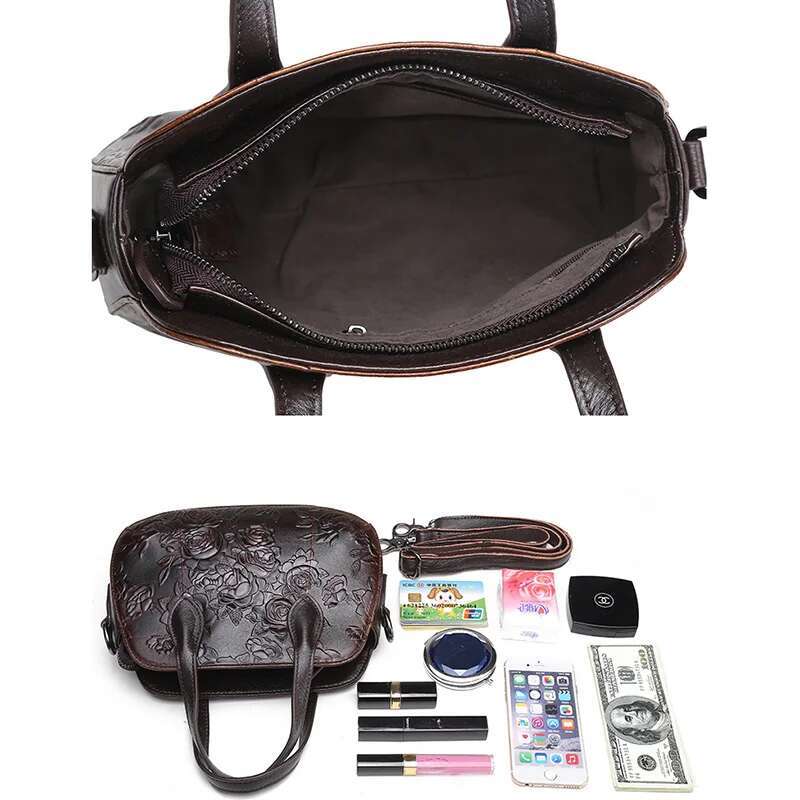MOTAORA Vintage Eming Women Shoulder Bags For Ladies Genuine Leather Handbag Purses And Handbags Aesthetic Women's Bag 2025