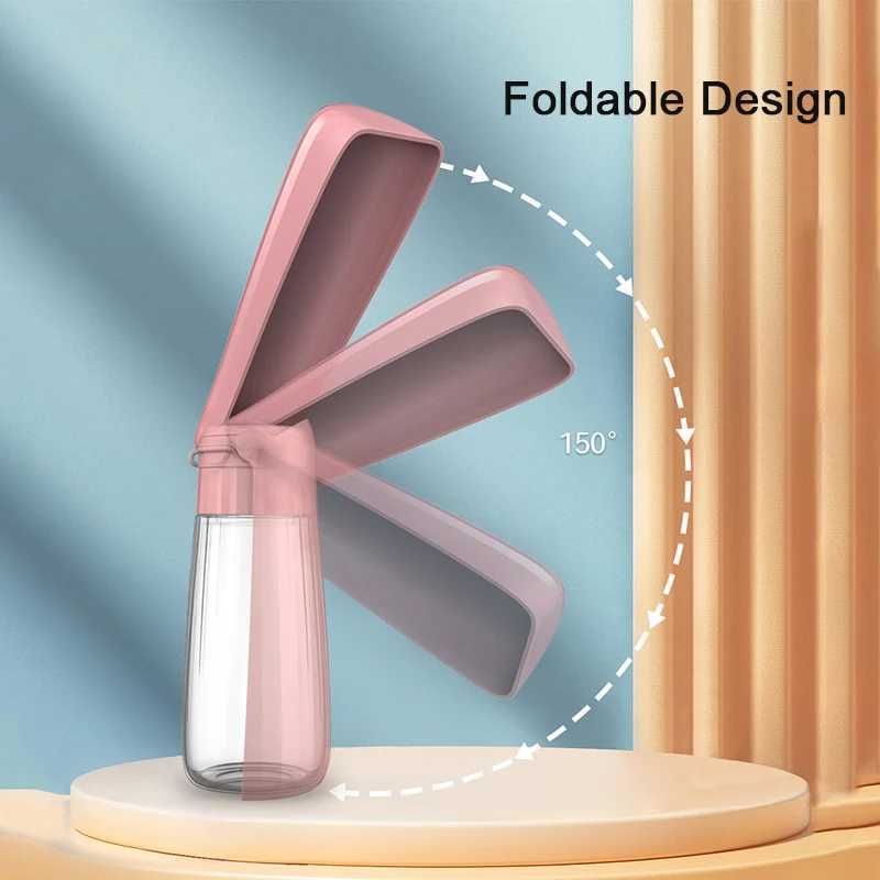 Pet small dog water bottle portable foldable dog water dispenser outdoor walking Chihuahua water bowl for small and large dogs Y250319