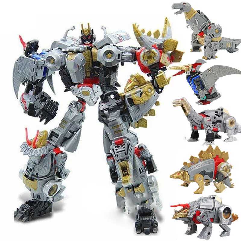 IN STOCK BMB New 5 in 1 Transformation Oversize 40CM Dinosaur Model Toy Anime KO G1 Devastator Action Figure Combined Kid BoyT250320