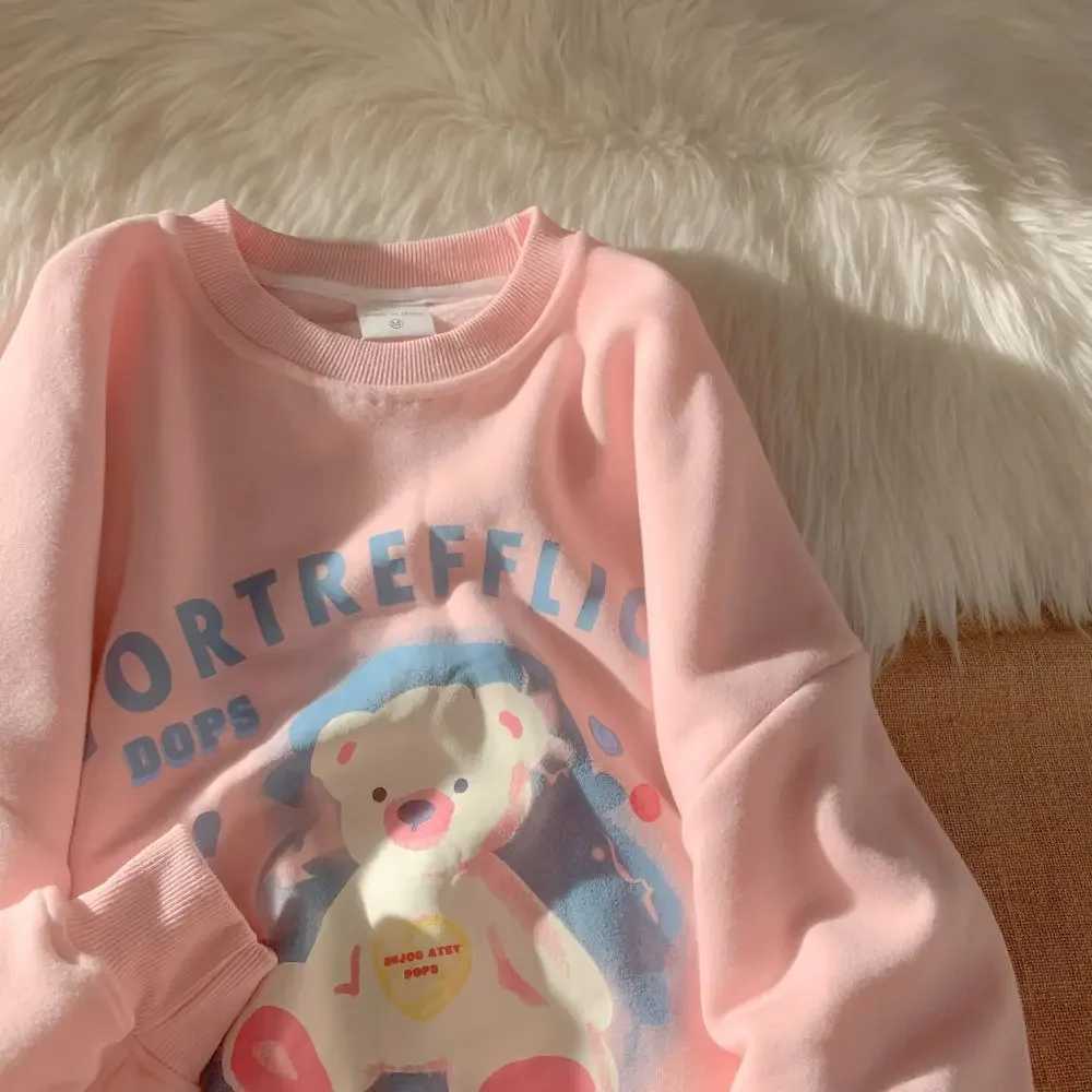 Womens plush velvet plus size long sleeved soft colored sweater new super hot fully matched small fresh style sweet sweaterT250320