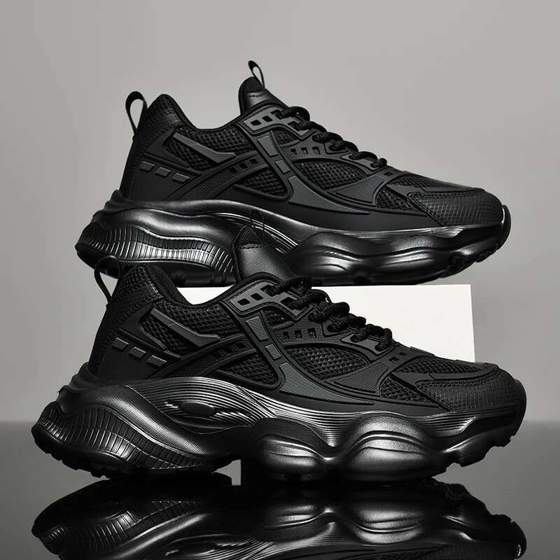 2025 new men's running shoes platform, walking skateboard, high-quality street designer, fashionable sports shoes for men