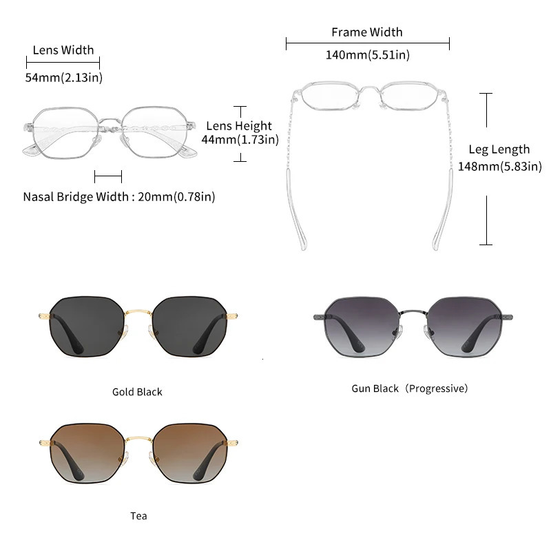 GCV classic retro womens rectangular square metal frame glasses sunglasses lensesBox De Sol Gafas 250318