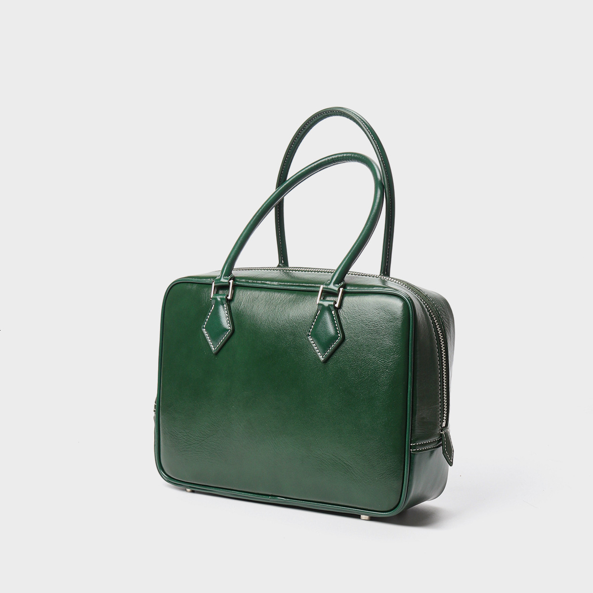 New Genuine Women S Top Layer Cowhide Bowling Ball Swift Leather Hand Held Small Square Bag Feather Bag Shoulder Bags