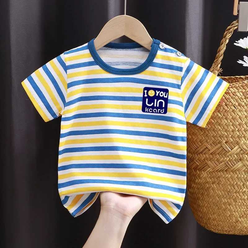 Baby Summer T-shirts Kids Toddler Childrens Clothing Cartoon Print Cotton Tee Tops Boys and Girls ClothesT250320
