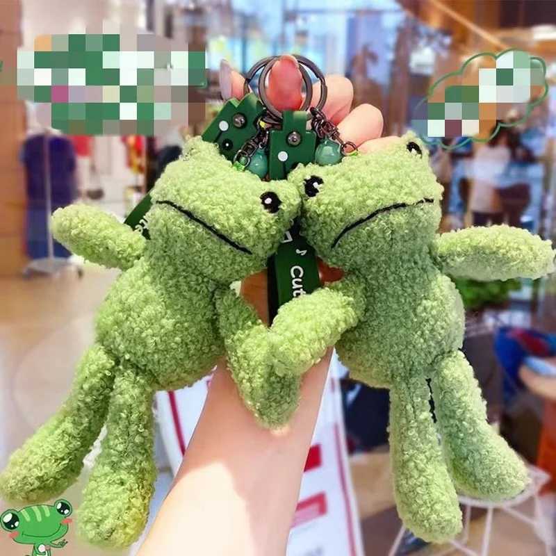 Cute Cartoon Animal Plush Toy Keychain Backpack Keychain Coin Bag Frog Accessories Gift Kawaii Car AccessoriesXJ250319
