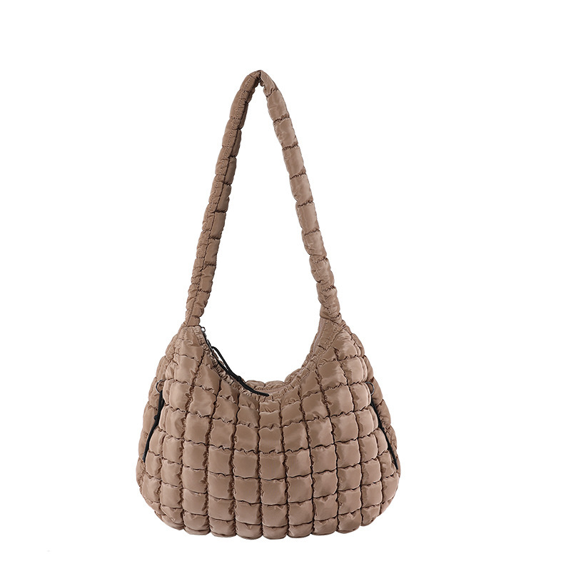 Leisure Large Capacity Soft Niche Bubble 2024 New Fashionable And Versatile Internet Celebrity Single Shoulder Crossbody Tote Bag