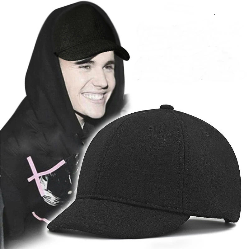 Winter plus baseball cap elderly warm short wool cap big head cap large felt snap cap 56-61cm 62-68cm 250228