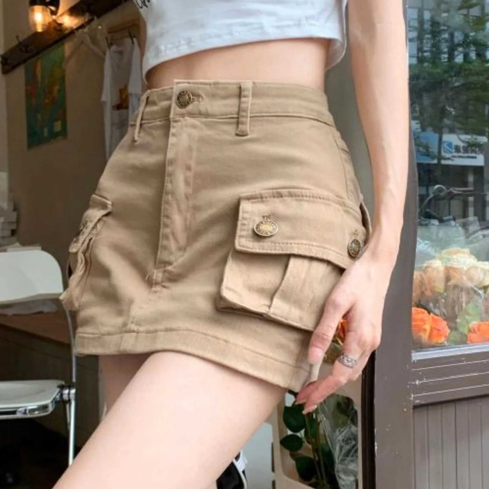 Jean Skirt Womens Ski Denim Tool Skirt Display Thin Half Skirt High Waist Short Skiing Long Formal SkiingXJ250320