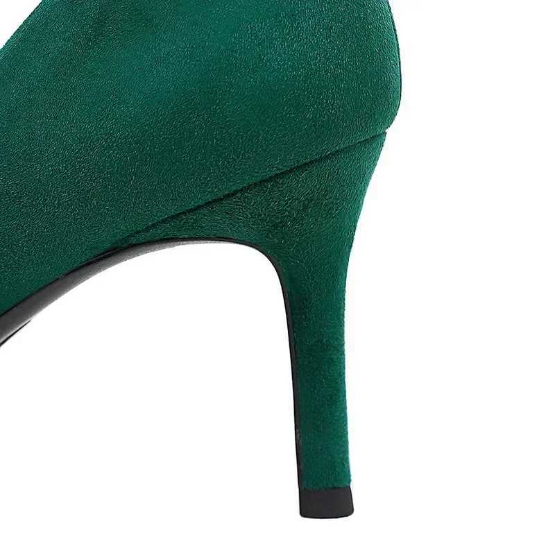 New temperature simple grammar disposable mud pump elegant 7cm thin high H-point toe womens shoes plus size Y250319