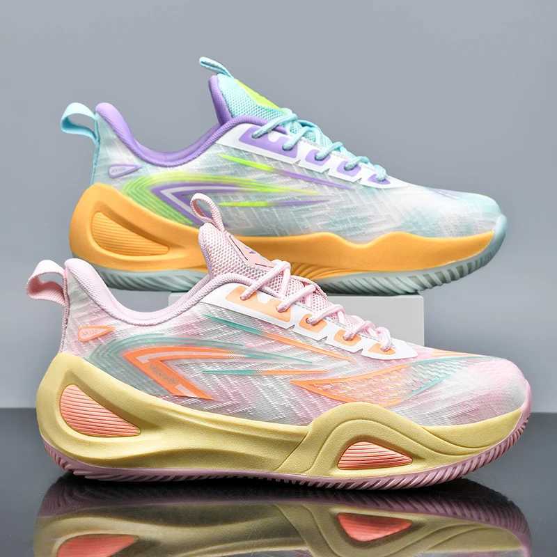 Mesh Breathable Mens Basketball Shoes for Women Durable Performance Basketball Sneakers Men Outdoor Leisure Sports Shoes 35-45W250320