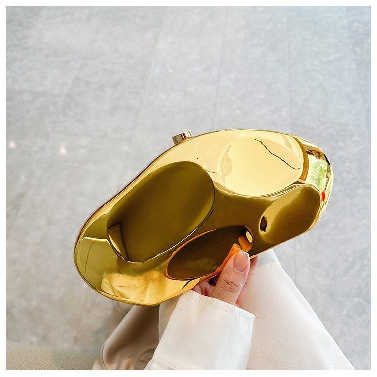 design metal acrylic shaped stone handbag 2025 new elegant fashionable and exquisite small bag for banquet