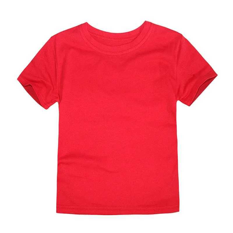 1-14Y childrens solid color sweatshirt with absorbent short sleeved T-shirt suitable for boys and girls classic black and white cotton comfortable top